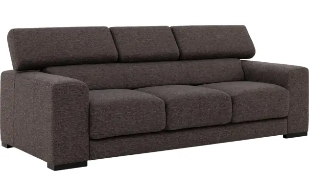 Goossens zitbank nora bruin stof - 8190126-03