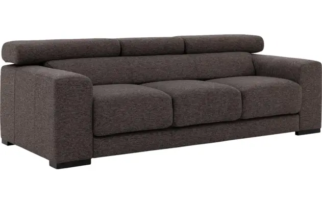 Goossens zitbank nora bruin stof - 8190126-04