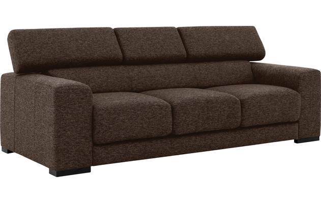 Goossens zitbank nora bruin stof - 8190126-211-03