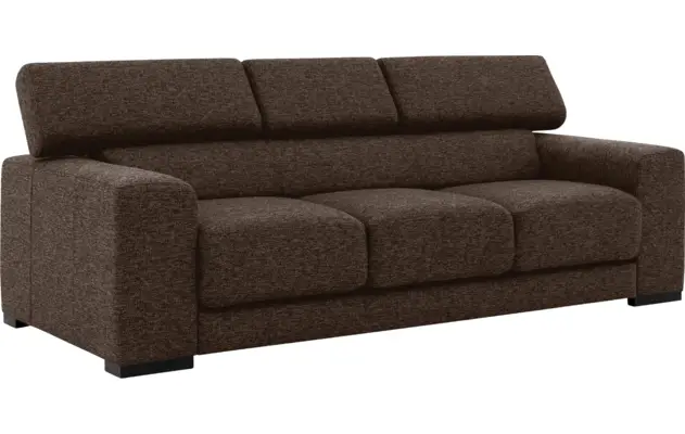 Goossens zitbank nora bruin stof - 8190126-211-03
