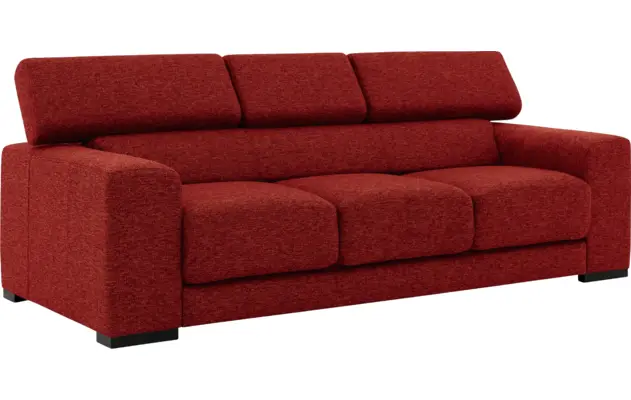 Goossens zitbank nora rood stof - 8190126-216-03