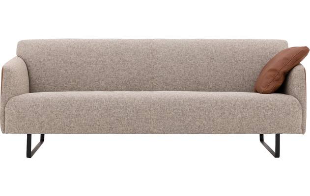 Goossens excellent zitbank montreal bruin leer - 8190129-05