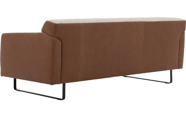 Goossens excellent zitbank montreal bruin leer - 8190129-09