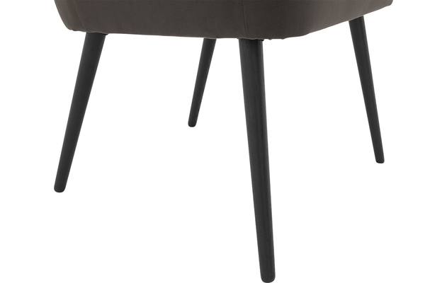 Goossens eetkamerstoel rob bruin stof - 8190141-07