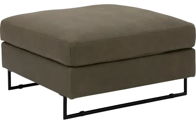 Goossens hocker jovani groen leer - 8190143-02