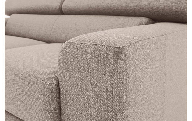 Goossens zitbank nora beige stof - 8190154-209-08