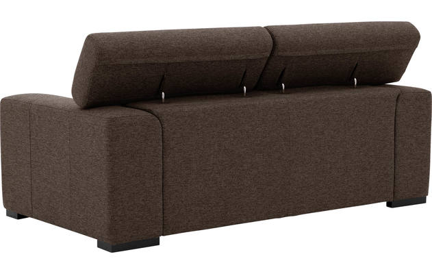 Goossens zitbank nora bruin stof - 8190154-211-05