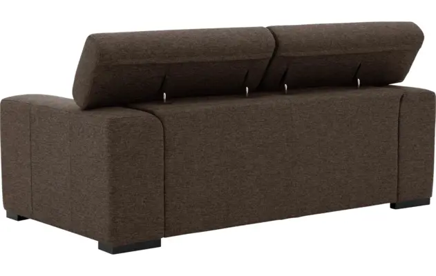 Goossens zitbank nora bruin stof - 8190154-211-05