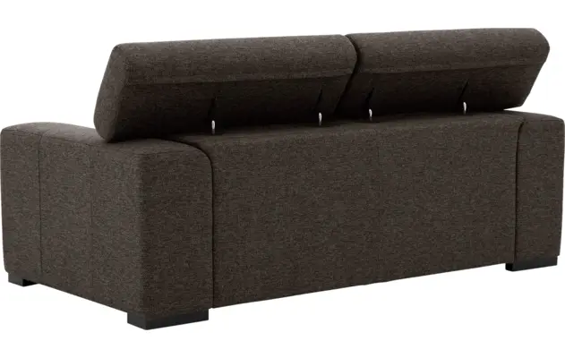 Goossens zitbank nora bruin stof - 8190154-213-05