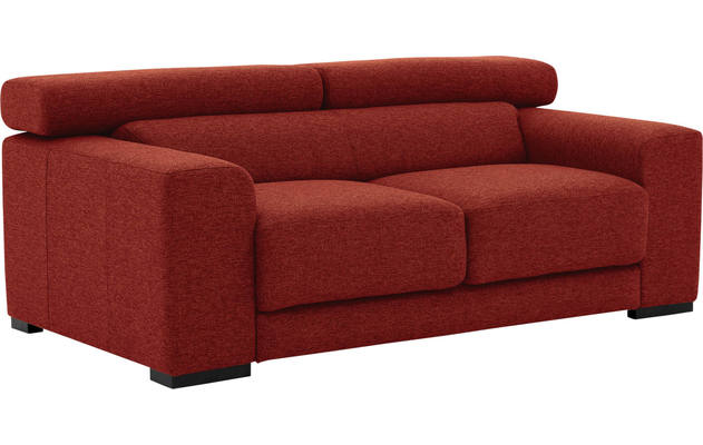 Goossens zitbank nora rood stof - 8190154-216-03