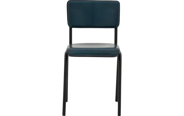 Goossens eetkamerstoel chaplin blauw leer - 8190169-01