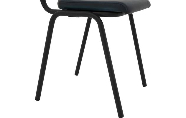 Goossens eetkamerstoel chaplin blauw leer - 8190170-05