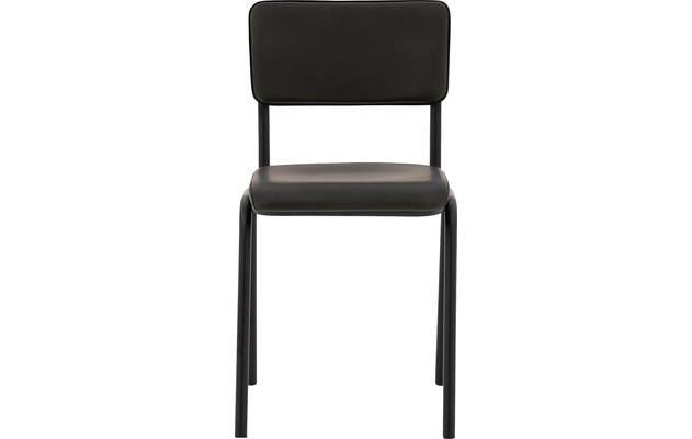 Goossens eetkamerstoel chaplin groen leer - 8190172-01