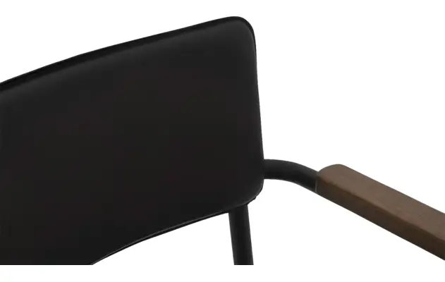 Goossens eetkamerstoel chaplin zwart leer - 8190175-07