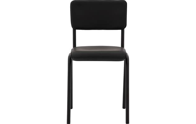 Goossens eetkamerstoel chaplin zwart leer - 8190176-01