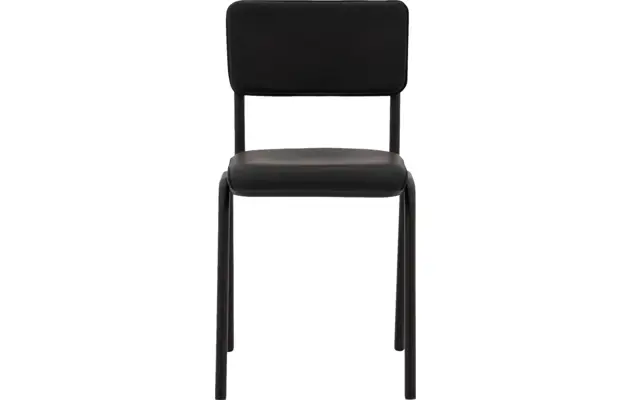 Goossens eetkamerstoel chaplin zwart leer - 8190176-01