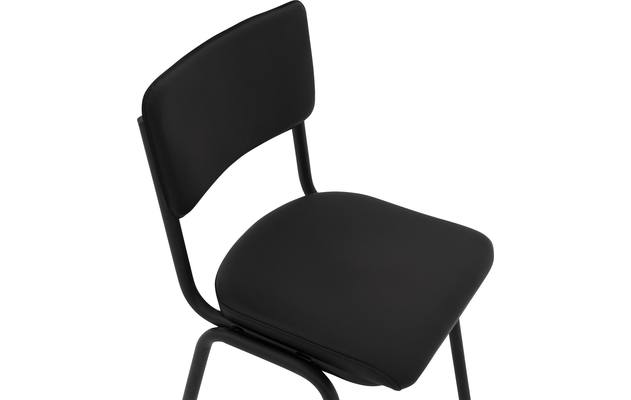 Goossens eetkamerstoel chaplin zwart leer - 8190176-05