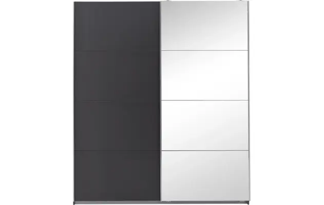 Goossens basic kledingkast miami grijs hoogwaardig meubelplaat - 8190255-01-2