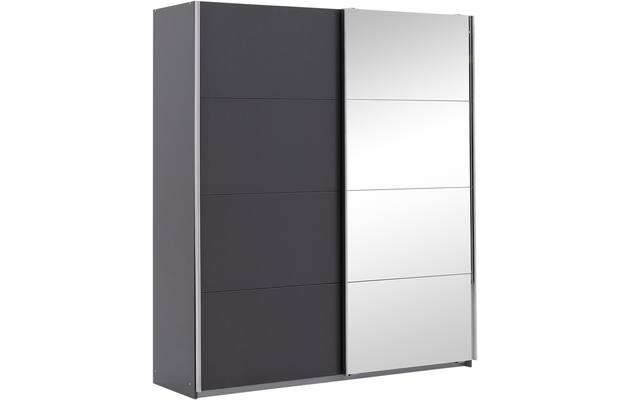 Goossens basic kledingkast miami grijs hoogwaardig meubelplaat - 8190255-02-2