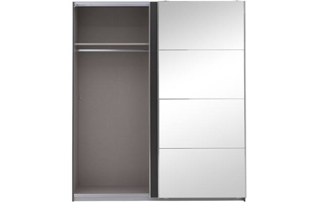 Goossens basic kledingkast miami grijs hoogwaardig meubelplaat - 8190255-04-2