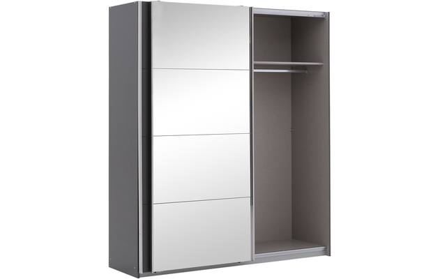 Goossens basic kledingkast miami grijs hoogwaardig meubelplaat - 8190255-05-2
