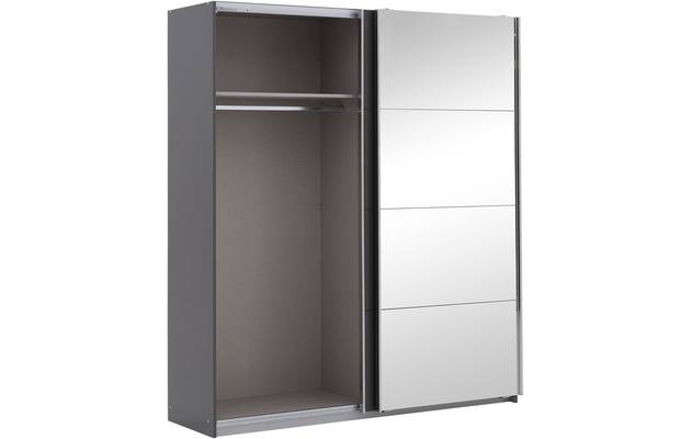 Goossens basic kledingkast miami grijs hoogwaardig meubelplaat - 8190255-06-2
