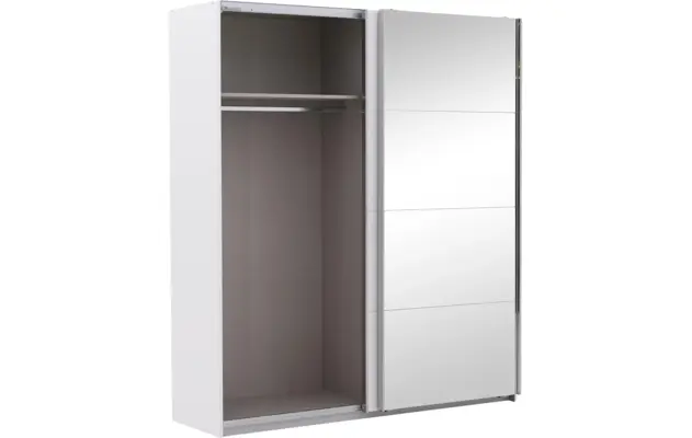 Goossens basic kledingkast miami wit hoogwaardig meubelplaat - 8190256-06