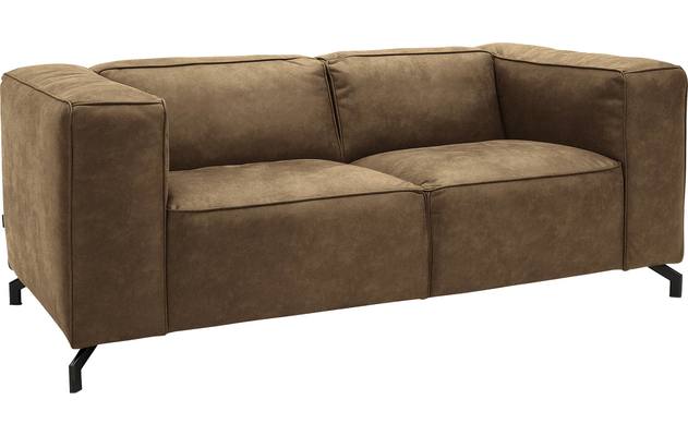 Goossens zitbank calvin groen micro leer - 8190314-626-02