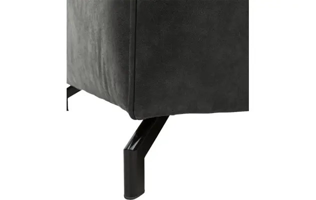 Goossens zitbank calvin grijs micro leer - 8190314-635-03