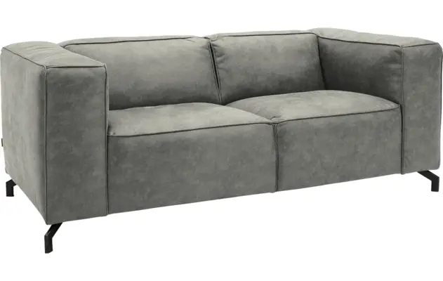 Goossens zitbank calvin grijs micro leer - 8190314-636-02