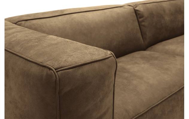 Goossens zitbank calvin groen micro leer - 8190315-626-04