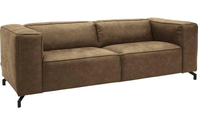 Goossens zitbank calvin groen micro leer - 8190316-626-02