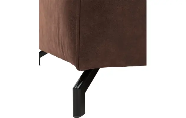 Goossens zitbank calvin bruin micro leer - 8190316-631-03