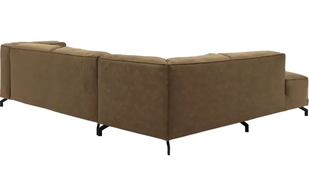 Goossens hoekbank calvin groen micro leer - 8190317-626-04