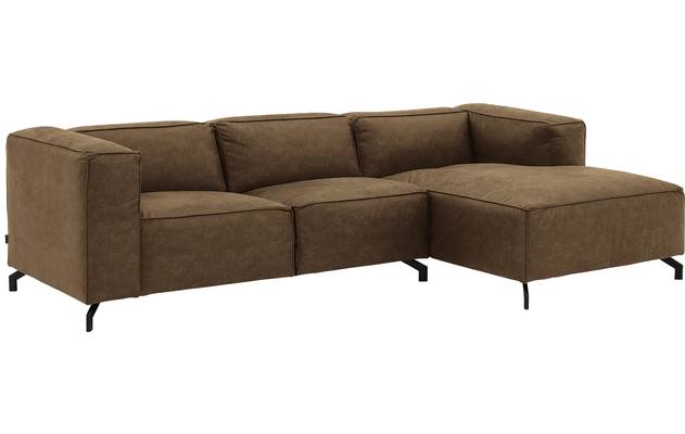 Goossens loungebank calvin groen micro leer - 8190318-626-02