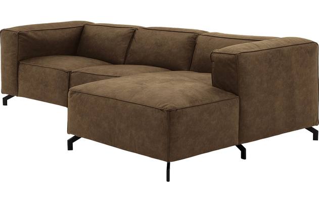 Goossens loungebank calvin groen micro leer - 8190318-626-03