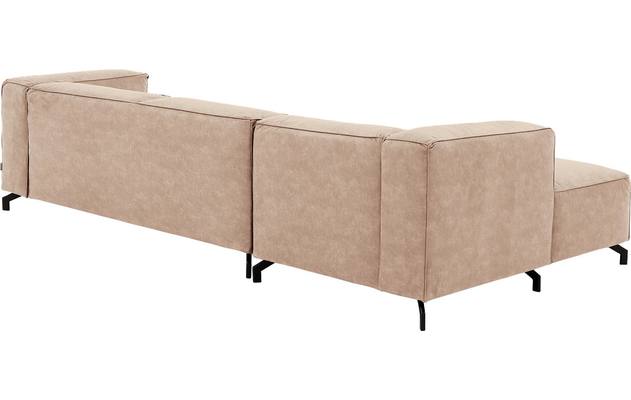 Goossens loungebank calvin beige micro leer - 8190319-637-04-gespiegeld