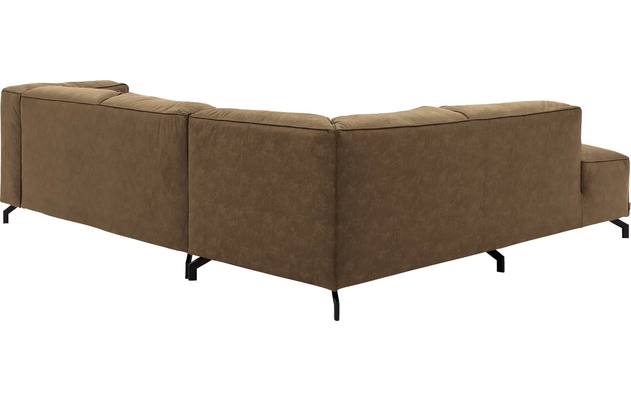Goossens hoekbank calvin groen micro leer - 8190320-626-04
