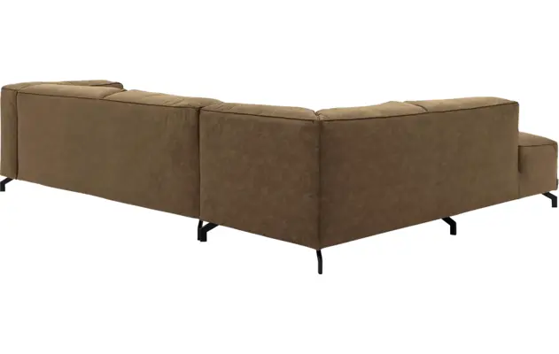 Goossens hoekbank calvin groen micro leer - 8190321-626-04