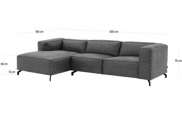 Calvin - 3 zits + chaise longue links