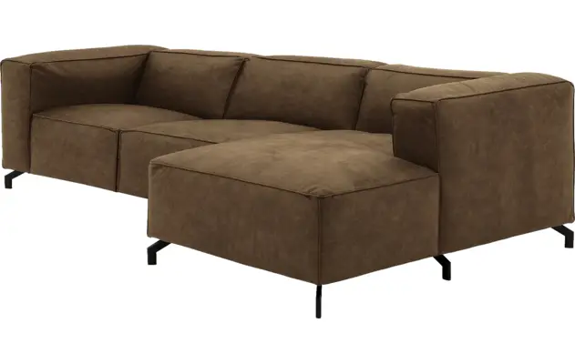 Goossens loungebank calvin groen micro leer - 8190322-626-03