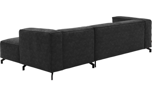 Goossens loungebank calvin grijs micro leer - 8190322-634-04