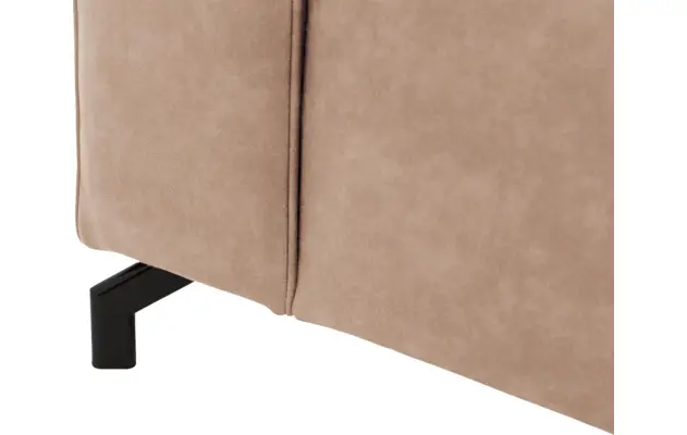 Goossens loungebank calvin beige micro leer - 8190322-637-07