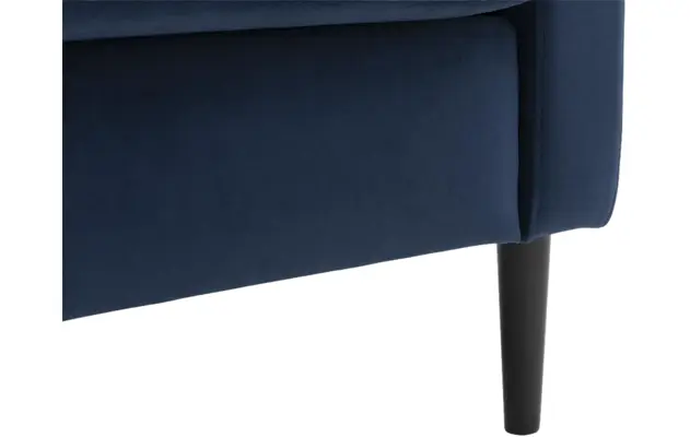 Goossens fauteuil hipp blauw stof - 8190350-07