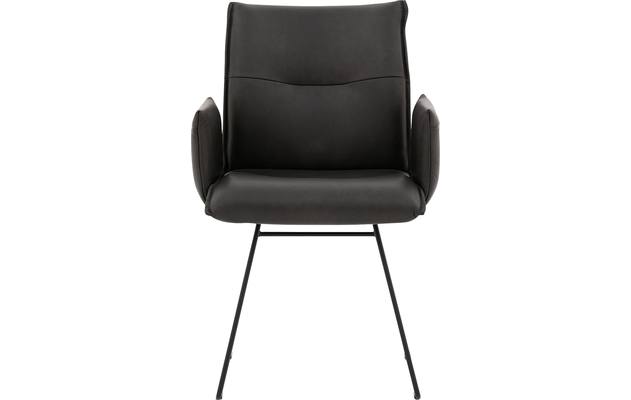 Goossens excellent eetkamerstoel nica grijs leer - 8190370-01