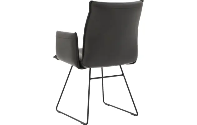 Goossens excellent eetkamerstoel nica grijs leer - 8190370-02