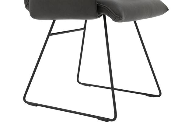Goossens excellent eetkamerstoel nica grijs leer - 8190370-04