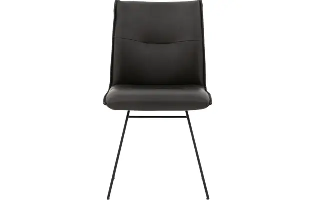 Goossens excellent eetkamerstoel nica grijs leer - 8190371-01