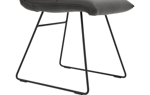 Goossens excellent eetkamerstoel nica grijs leer - 8190371-03