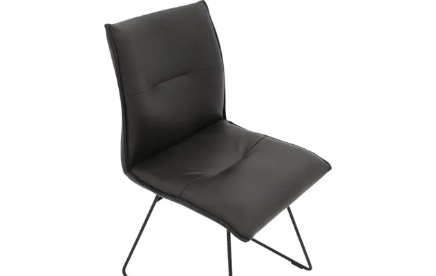 Goossens excellent eetkamerstoel nica grijs leer - 8190371-04